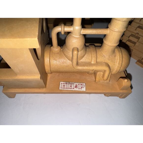 Vintage LIONEL Happy Huff-N-Puff 1970s HH&P Toy Push Train Set Resin w 12 Tracks - Picture 5 of 13